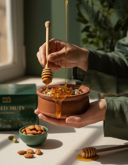 MIXED NUTS WITH HONEY || A GIFT OF  NATURE || PURE HONEY, PREMIUM NUTS